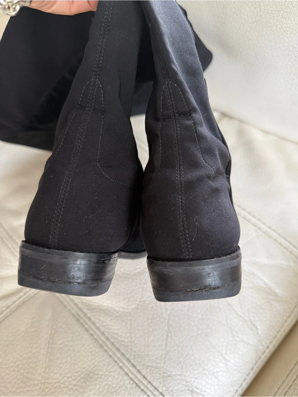Stuart Weitzman Black Over-the-Knee Suede Boots
